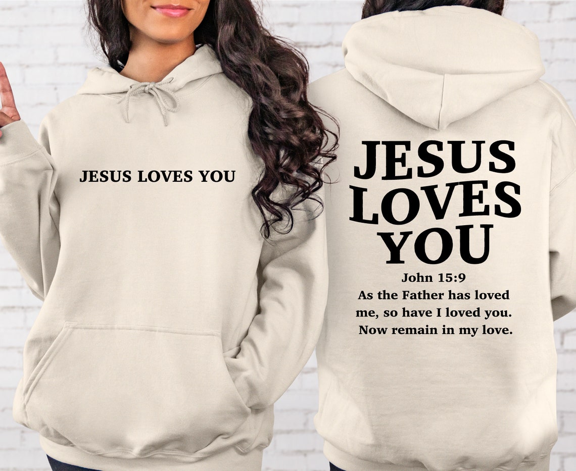 Jesus Loves You Christian T-Shirt, Bible Verse Mug, Religious Church Shirt, Believer, Fearless, Jesus is King Apparel