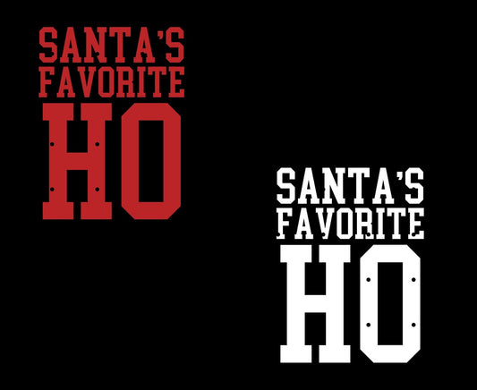 Santa’s Favorite Ho Funny Christmas T-Shirt, Holiday Party Matching Apparel, Best Friend Gift, Winter Humor Sweatshirt Graphic Tee