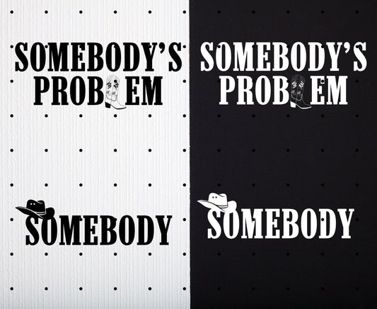 Somebody's Problem Funny Couples T-Shirts, Country Music Couple Shirts, Country Song Lover Western Cowboy Apparel