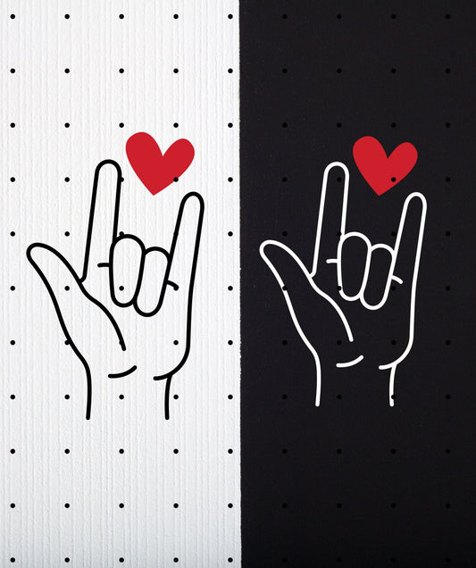 Sign Language I Love You Hand Sign Valentine Shirt, Kids Valentine's Gift Tee, Matching Couple Shirts, Family Valentine Apparel