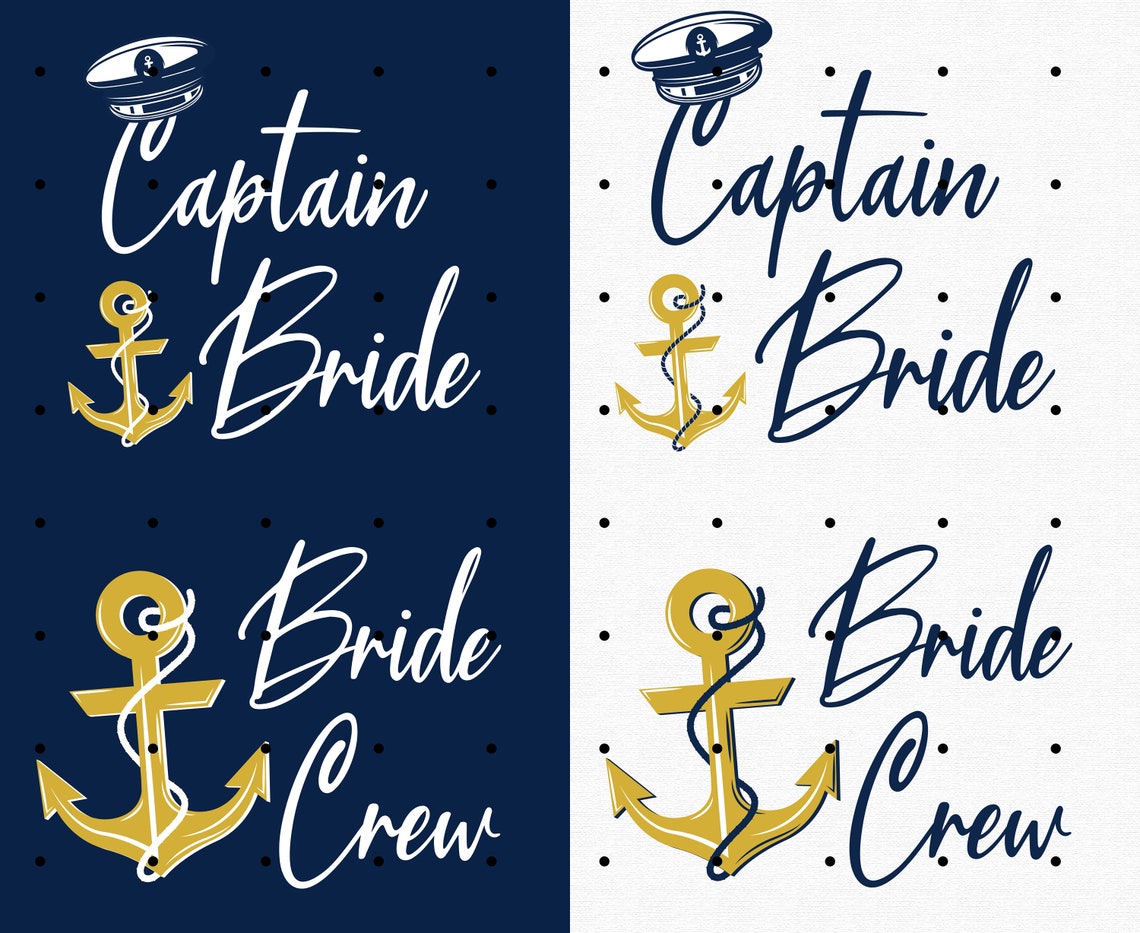 Nautical Bachelorette T-Shirts, Cruise Bachelorette Party, "Let's Get Nauti" Beach Bride Crew & Bridal Party Shirts, Nauti Captain Apparel