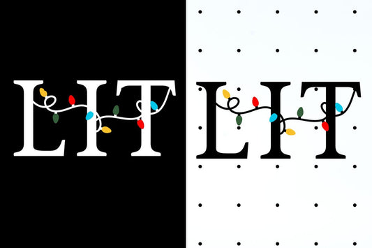 Lit Christmas Funny T-Shirt, Holiday Lights Retro Christmas Tee, Ugly Sweater Party Shirt, Funny Xmas Design Apparel