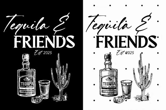 Tequila and Friends Bachelorette Tee Shirts, Mexican Bridal Party, Cancun Cocktail Bach Party, Last Fiesta, Bride Squad, Bride Crew, Bride Shirt