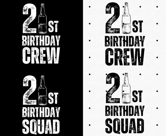 21st Birthday T-Shirt Bundle: Finally Legal, 21 and Fabulous, Twenty One Bday Party Gift Idea Shirts